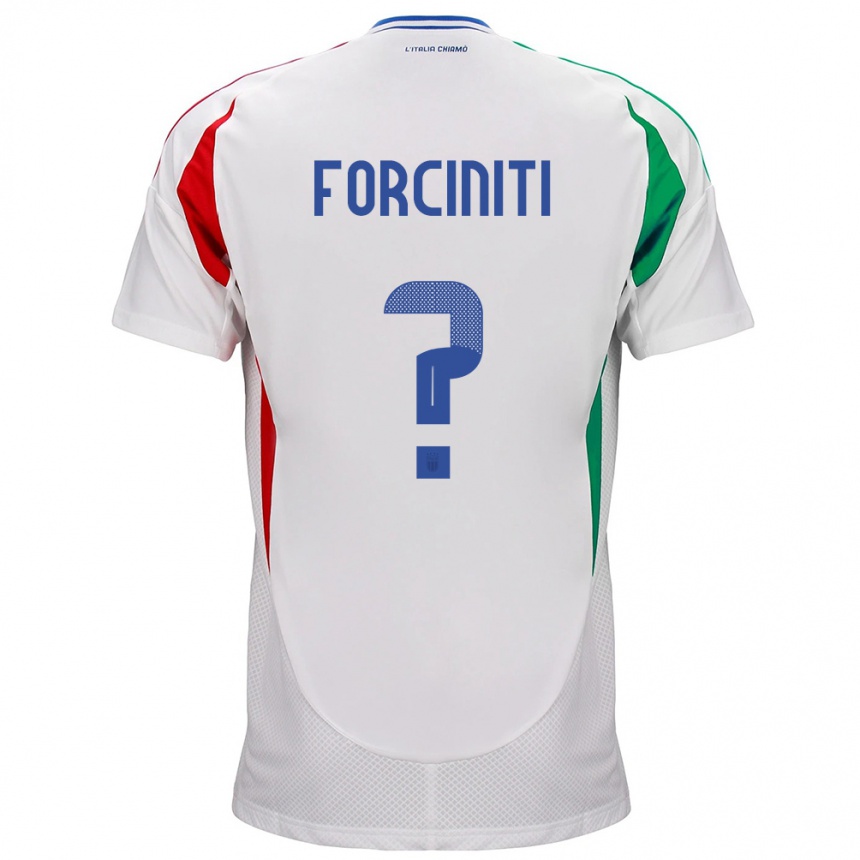 Kids Football Italy Luigi Forciniti #0 White Away Jersey 24-26 T-Shirt Uk