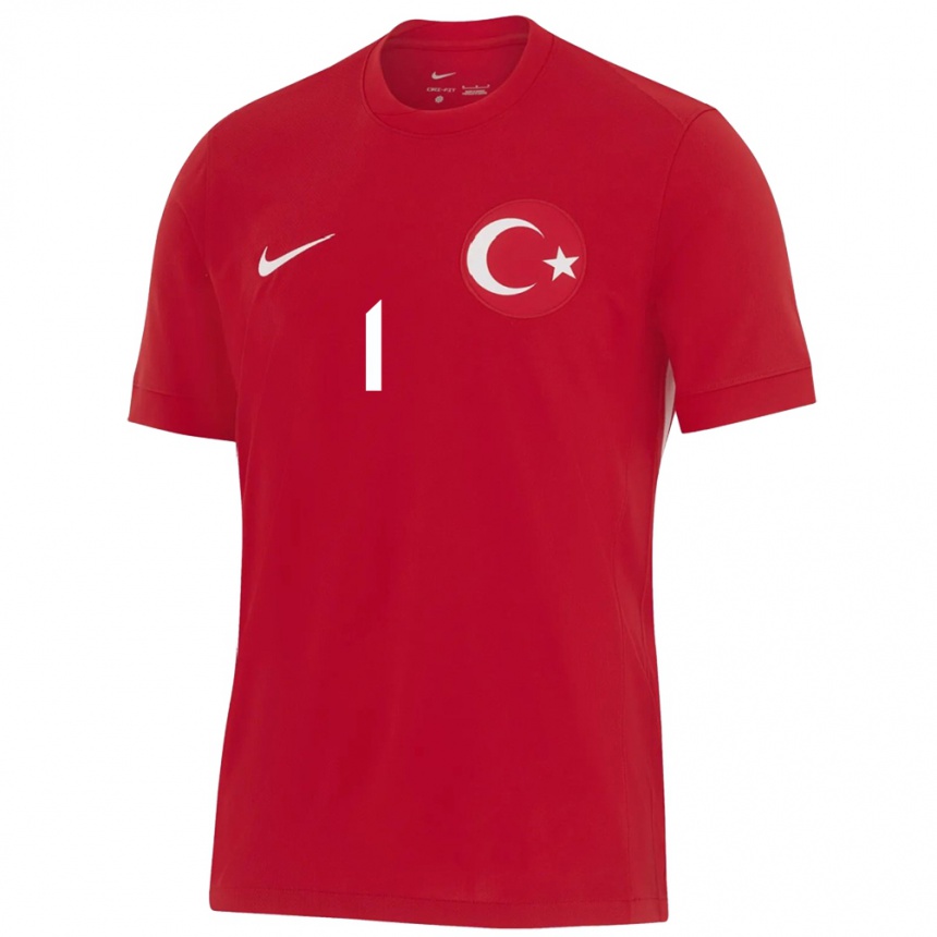 Kids Football Turkey Selda Akgöz #1 Red Away Jersey 24-26 T-Shirt Uk