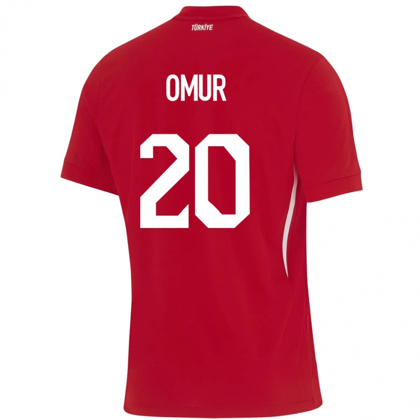 Kids Football Turkey Abdülkadir Ömür #20 Red Away Jersey 24-26 T-Shirt Uk