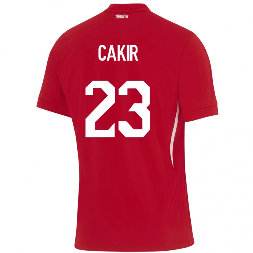 Kids Football Turkey Uğurcan Çakır #23 Red Away Jersey 24-26 T-Shirt Uk