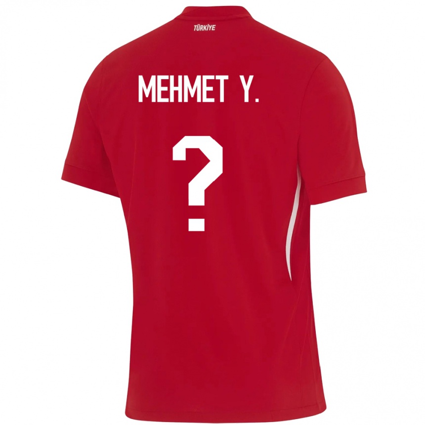 Kids Football Turkey Mehmet Yildirim #0 Red Away Jersey 24-26 T-Shirt Uk