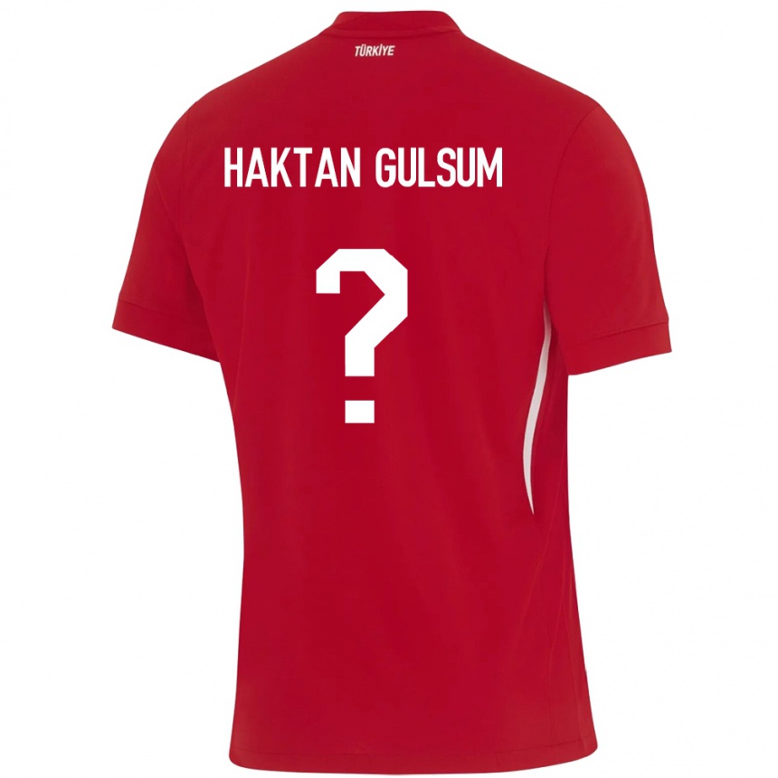 Kids Football Turkey Ayaz Haktan Gülsüm #0 Red Away Jersey 24-26 T-Shirt Uk