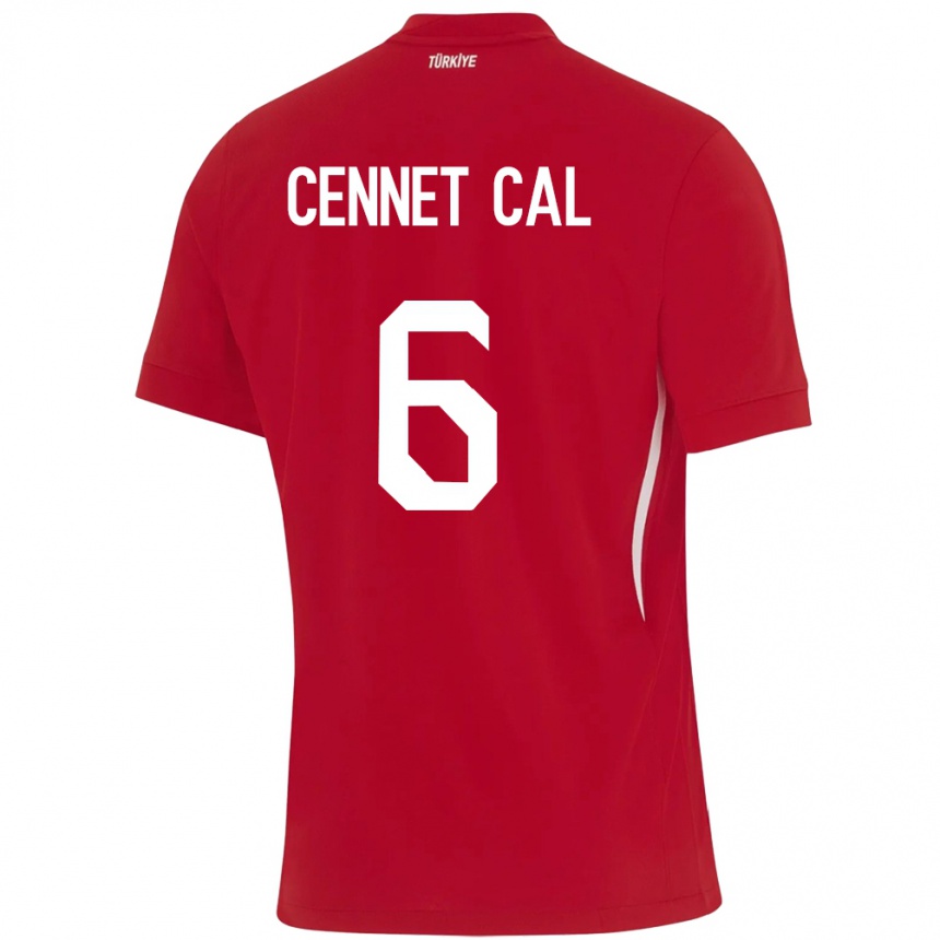 Kids Football Turkey Meryem Cennet Çal #6 Red Away Jersey 24-26 T-Shirt Uk