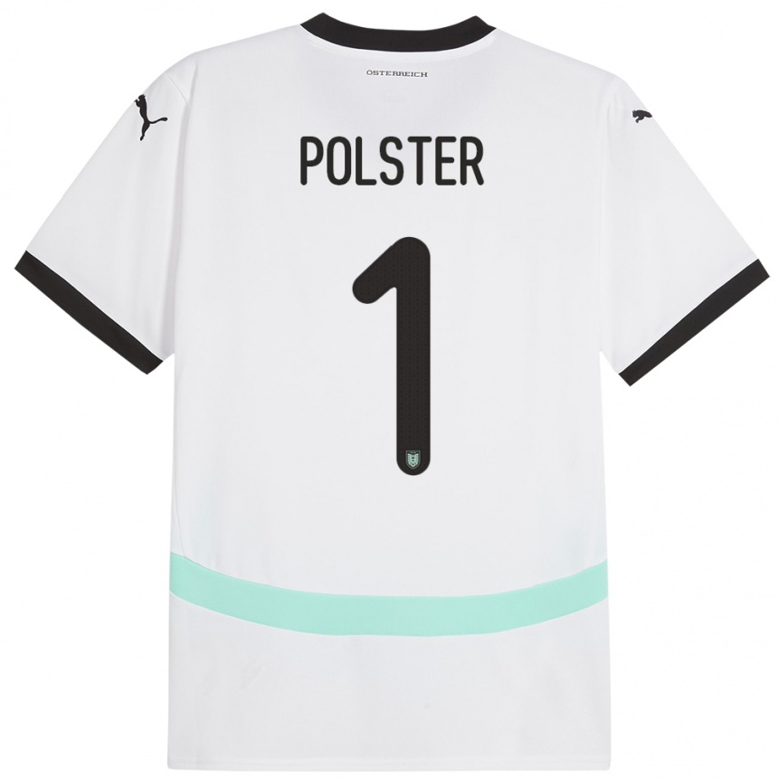 Kids Football Austria Nikolas Polster #1 White Away Jersey 24-26 T-Shirt Uk