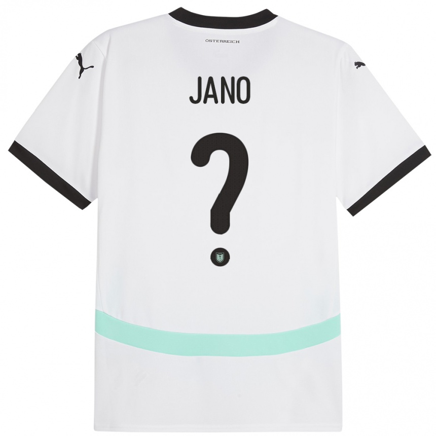 Kids Football Austria Zeteny Jano #0 White Away Jersey 24-26 T-Shirt Uk