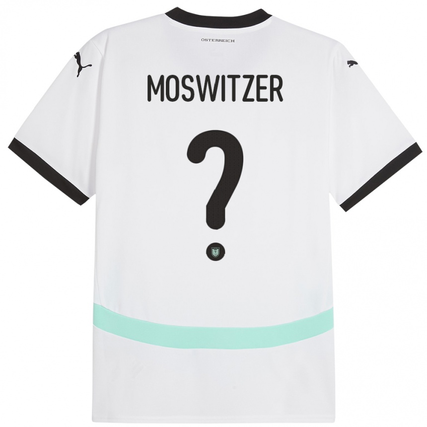 Kids Football Austria Marcel Moswitzer #0 White Away Jersey 24-26 T-Shirt Uk