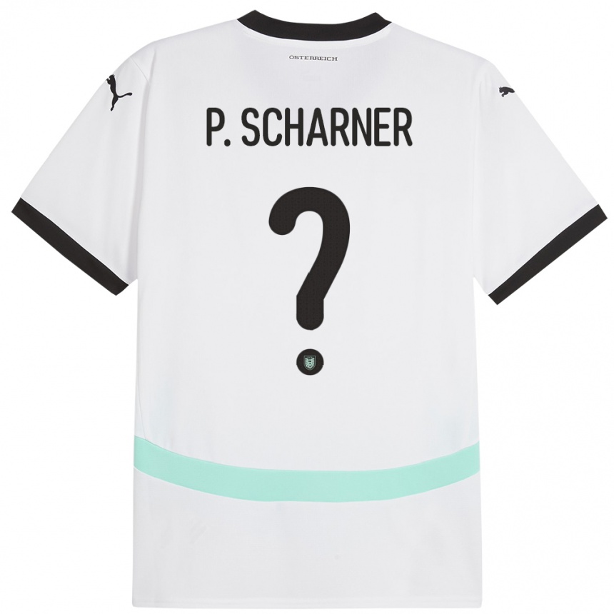 Kids Football Austria Paul Scharner #0 White Away Jersey 24-26 T-Shirt Uk