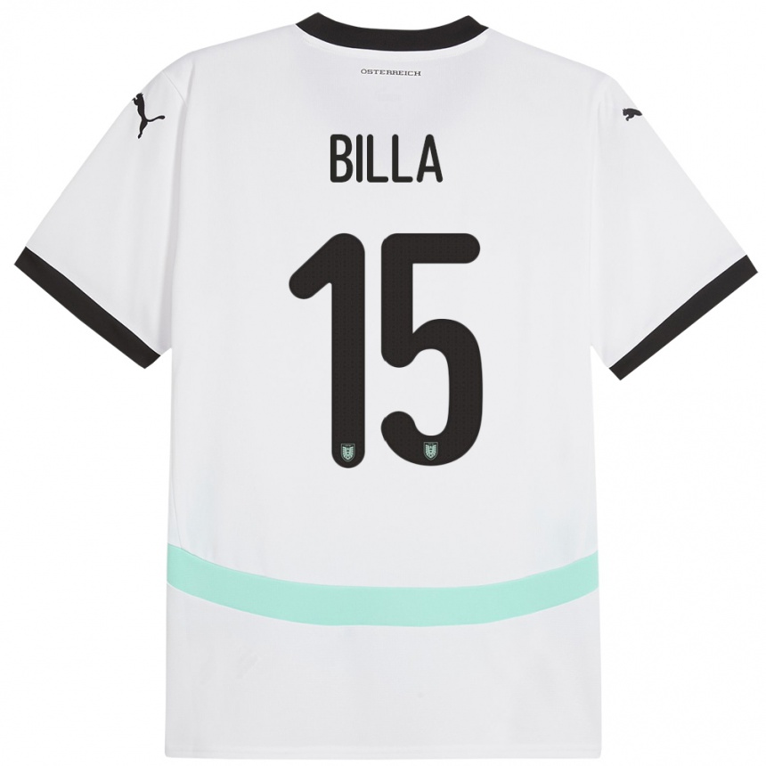 Kids Football Austria Nicole Billa #15 White Away Jersey 24-26 T-Shirt Uk