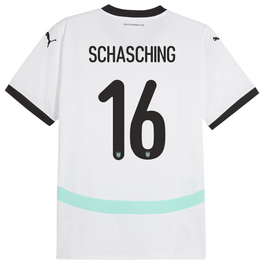 Kids Football Austria Annabel Schasching #16 White Away Jersey 24-26 T-Shirt Uk