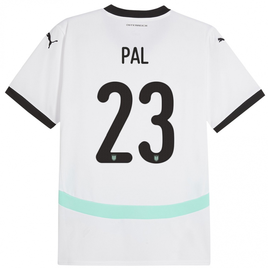 Kids Football Austria Jasmin Pal #23 White Away Jersey 24-26 T-Shirt Uk