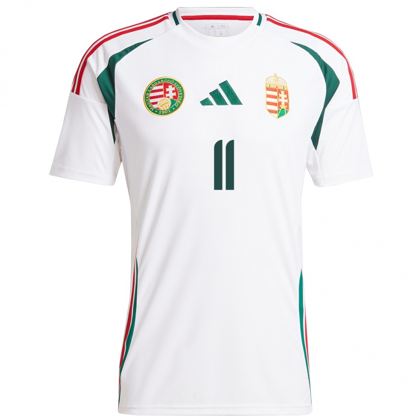 Kids Football Hungary Imre Egri #11 White Away Jersey 24-26 T-Shirt Uk