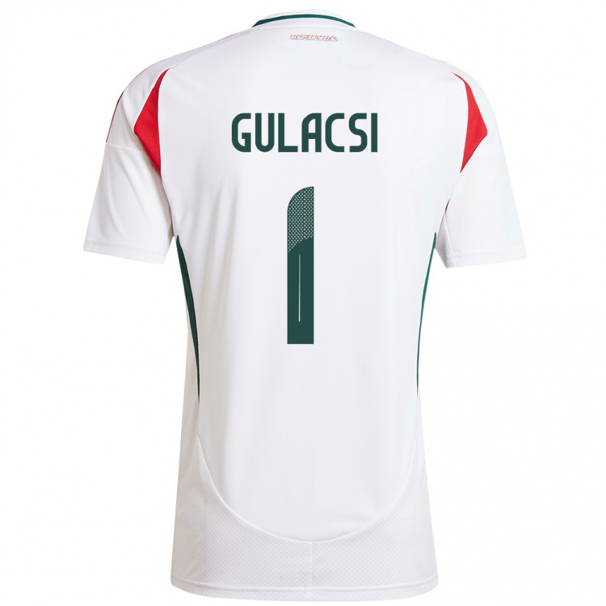 Kids Football Hungary Péter Gulácsi #1 White Away Jersey 24-26 T-Shirt Uk