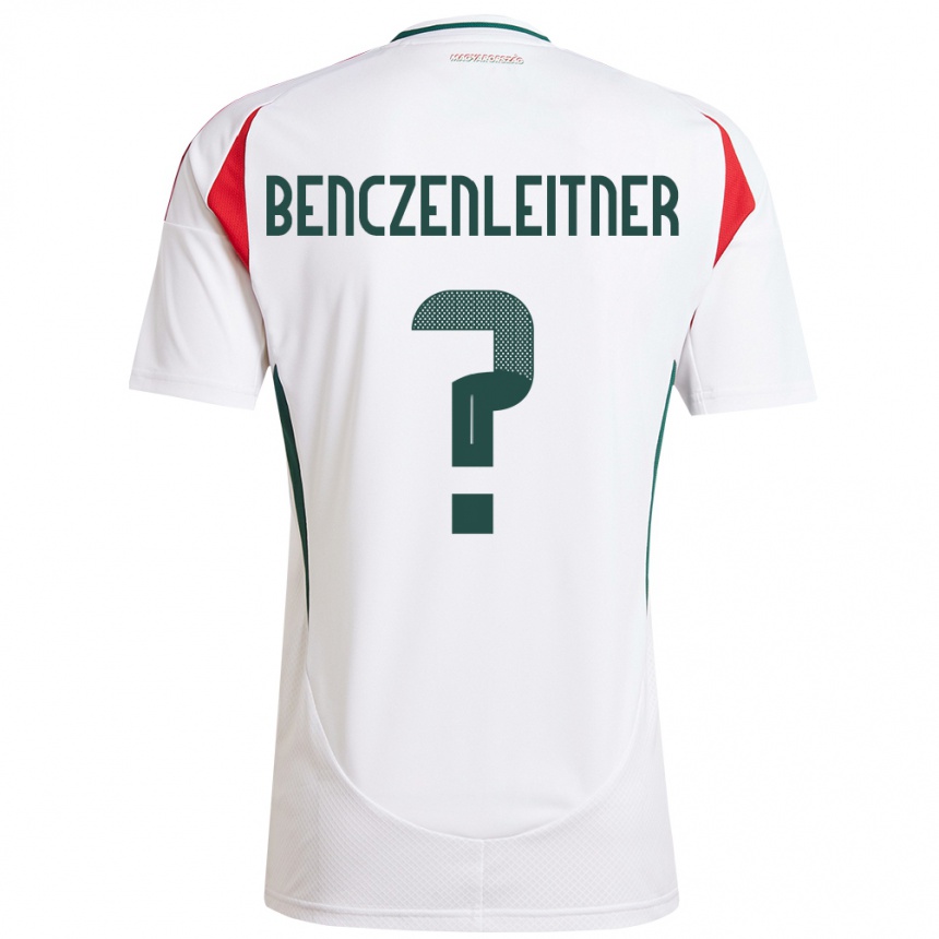 Kids Football Hungary Barna Benczenleitner #0 White Away Jersey 24-26 T-Shirt Uk