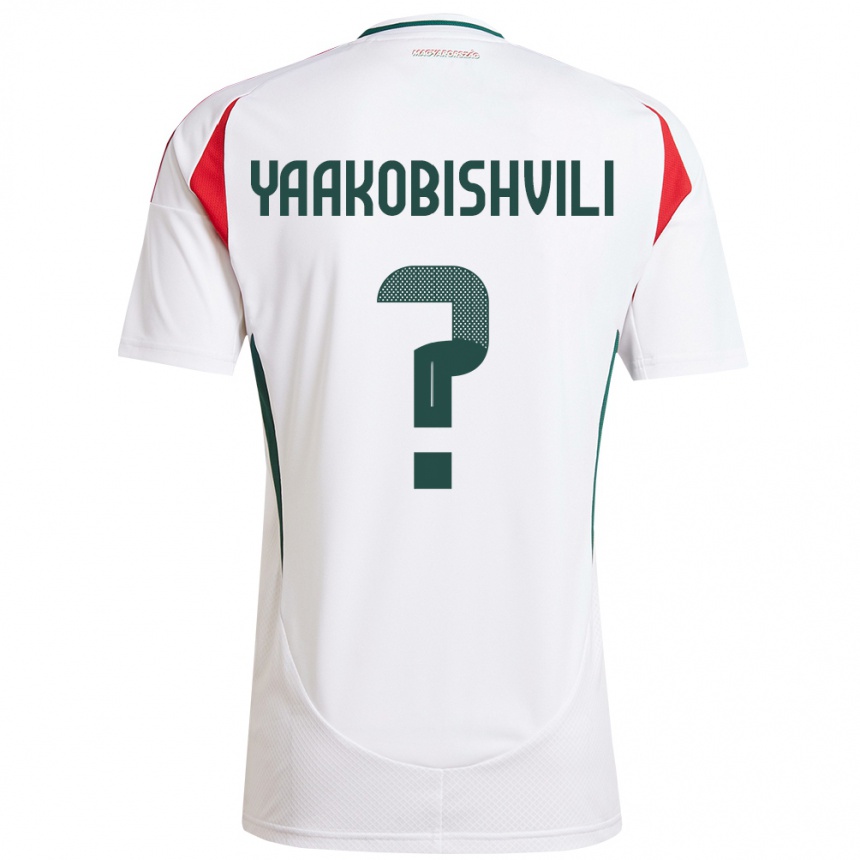 Kids Football Hungary Antal Yaakobishvili #0 White Away Jersey 24-26 T-Shirt Uk