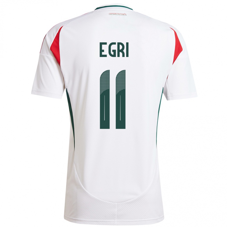 Kids Football Hungary Imre Egri #11 White Away Jersey 24-26 T-Shirt Uk