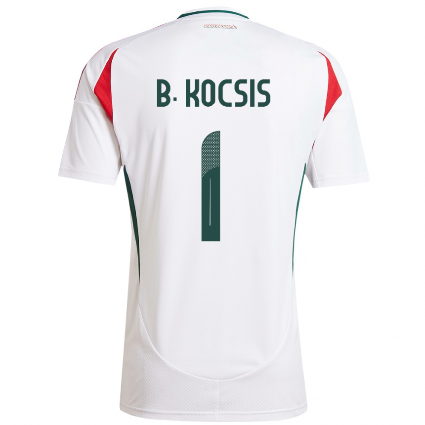 Kids Football Hungary Botond Kocsis #1 White Away Jersey 24-26 T-Shirt Uk