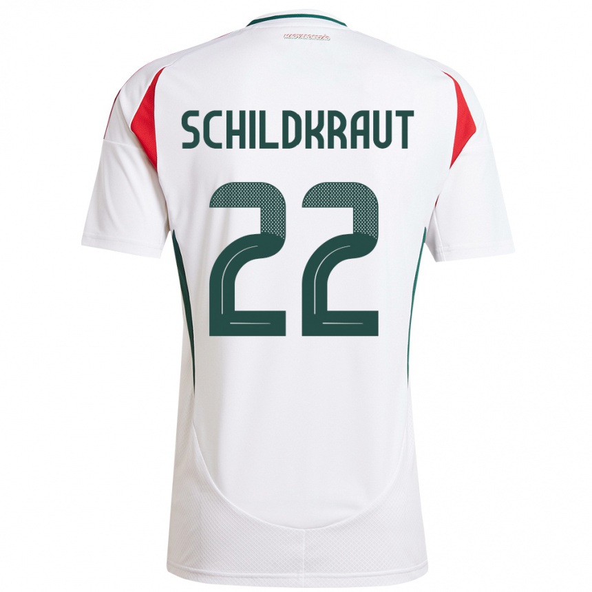 Kids Football Hungary Fruzsina Schildkraut #22 White Away Jersey 24-26 T-Shirt Uk