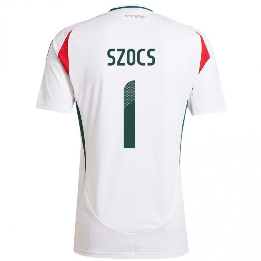 Kids Football Hungary Réka Szőcs #1 White Away Jersey 24-26 T-Shirt Uk