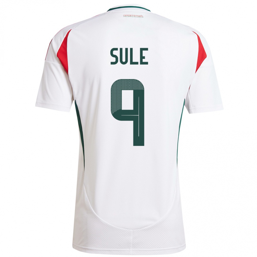 Kids Football Hungary Dóra Süle #9 White Away Jersey 24-26 T-Shirt Uk