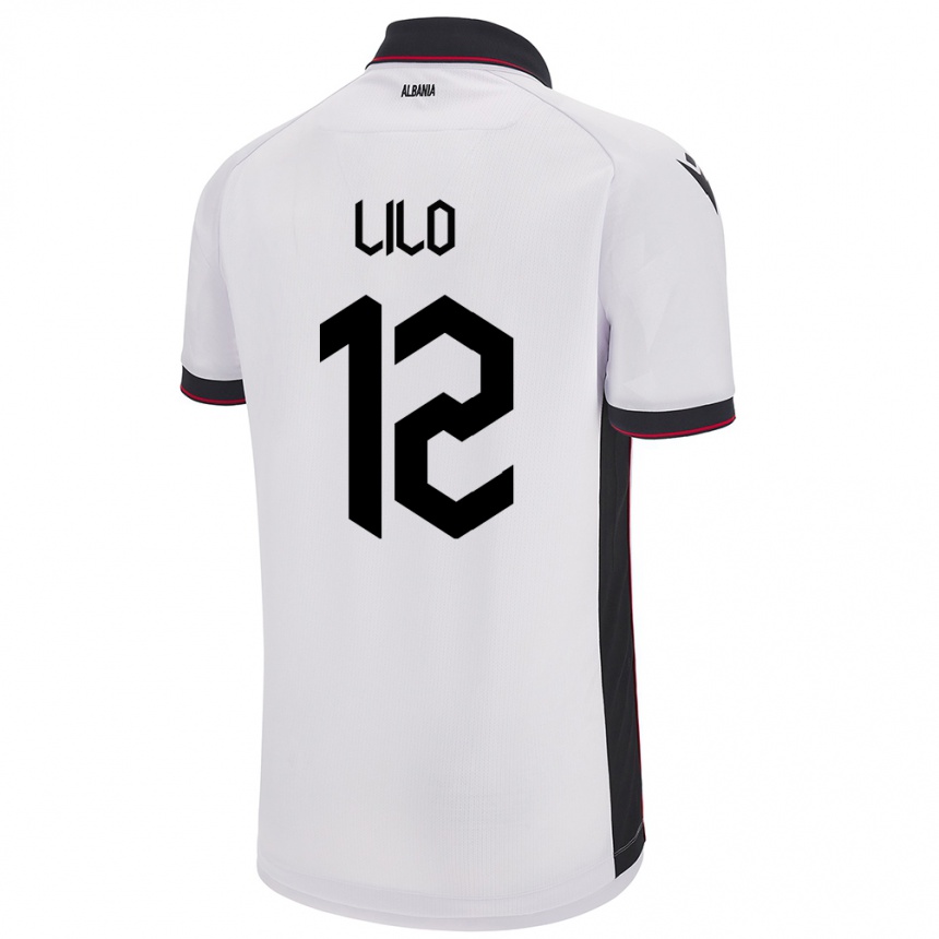 Kids Football Albania Klidman Lilo #12 White Away Jersey 24-26 T-Shirt Uk