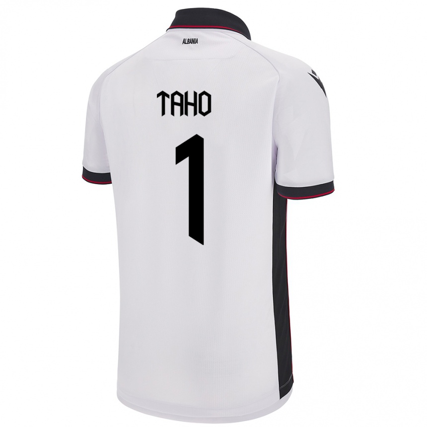 Kids Football Albania Alain Taho #1 White Away Jersey 24-26 T-Shirt Uk