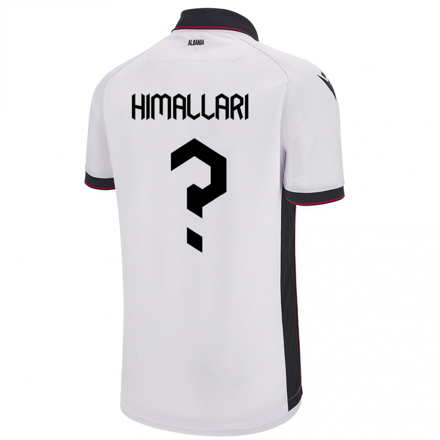 Kids Football Albania Elson Himallari #0 White Away Jersey 24-26 T-Shirt Uk