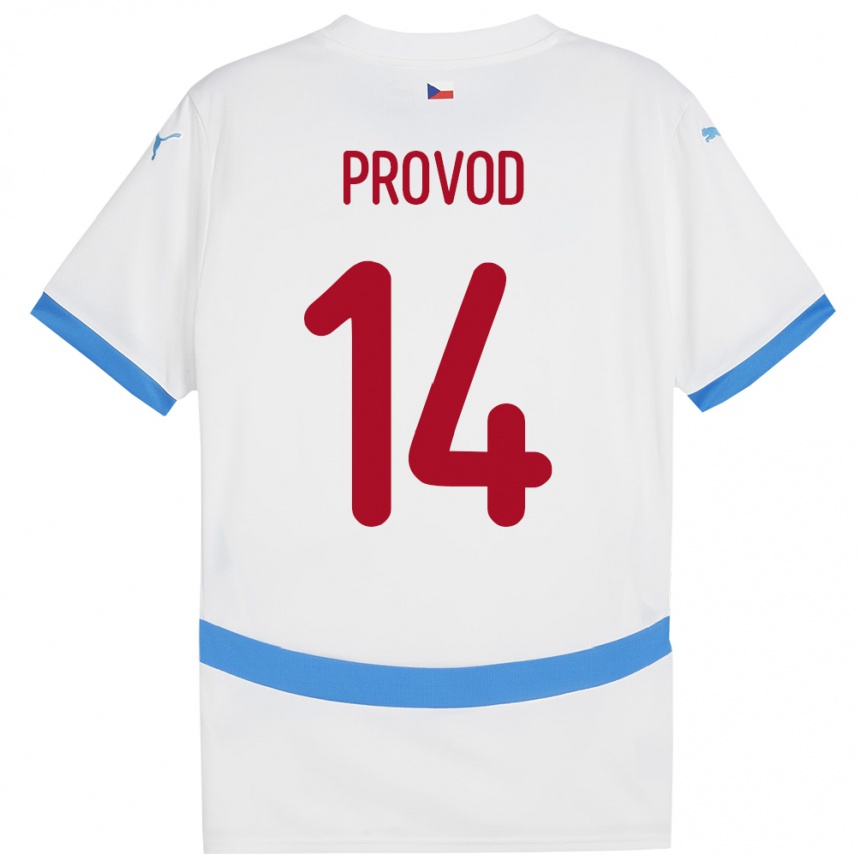 Kids Football Czech Republic Lukas Provod #14 White Away Jersey 24-26 T-Shirt Uk