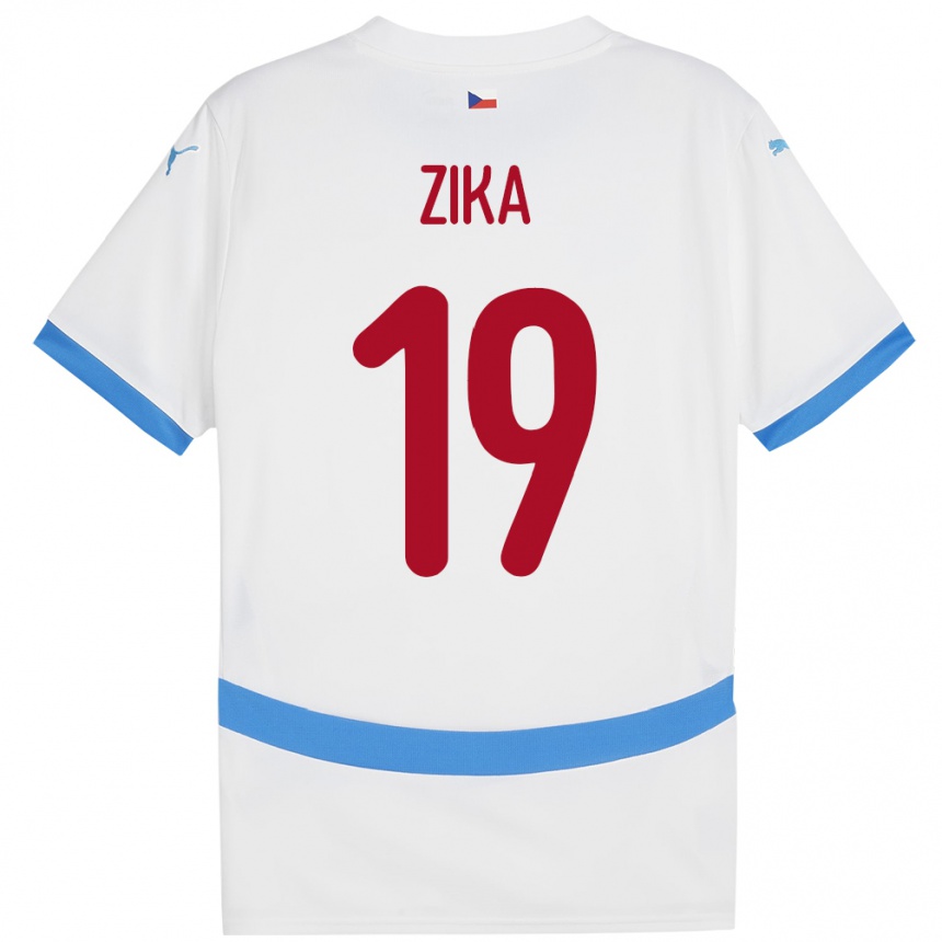 Kids Football Czech Republic Petr Zika #19 White Away Jersey 24-26 T-Shirt Uk