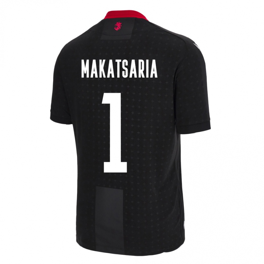 Kids Football Georgia Mikheil Makatsaria #1 Black Away Jersey 24-26 T-Shirt Uk