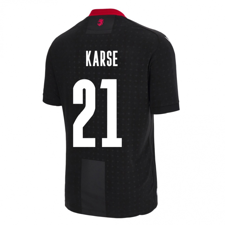 Kids Football Georgia Karse #21 Black Away Jersey 24-26 T-Shirt Uk