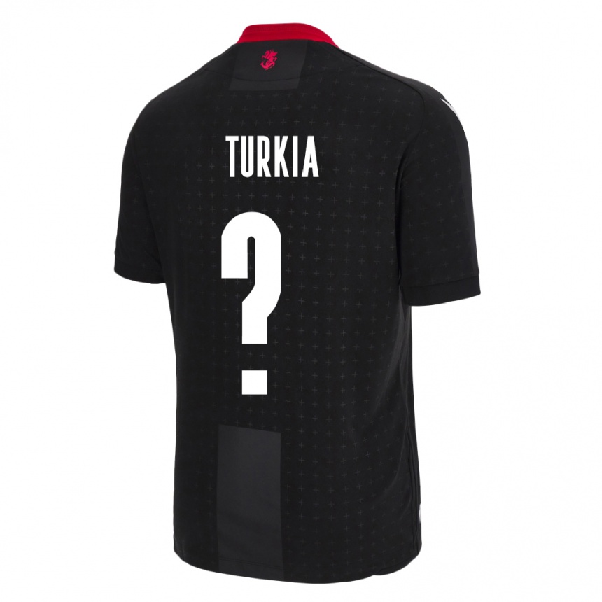 Kids Football Georgia Aleksandre Turkia #0 Black Away Jersey 24-26 T-Shirt Uk