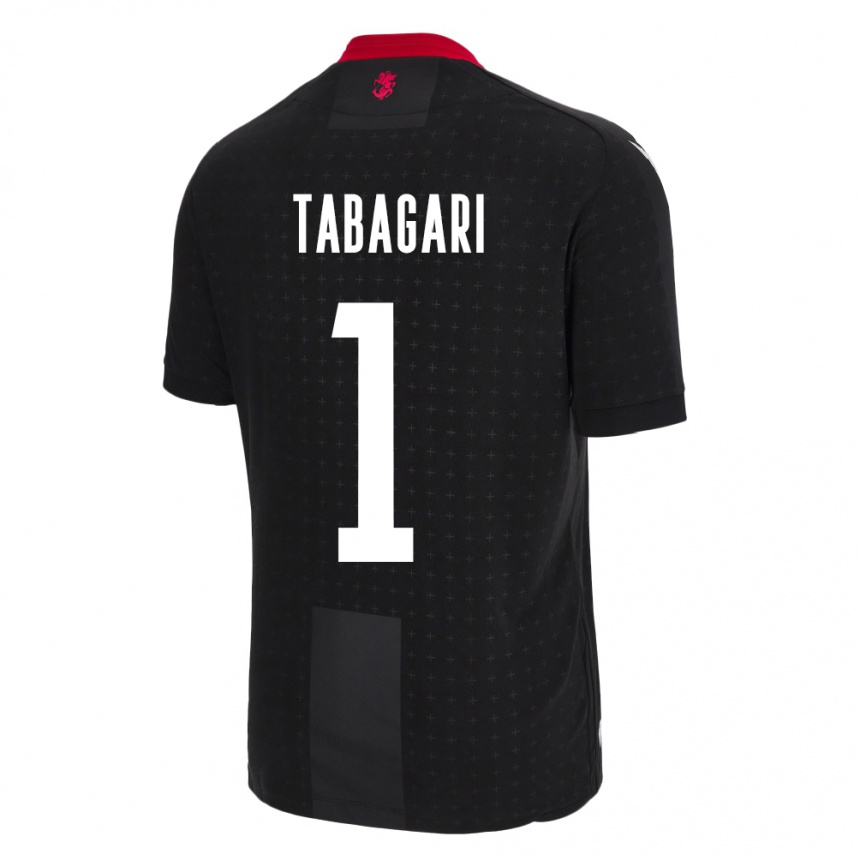 Kids Football Georgia Eka Tabagari #1 Black Away Jersey 24-26 T-Shirt Uk