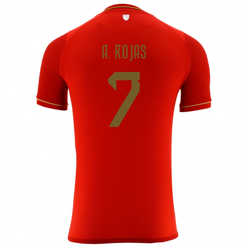 Kids Football Bolivia Ana Paula Rojas #7 Red Away Jersey 24-26 T-Shirt Uk