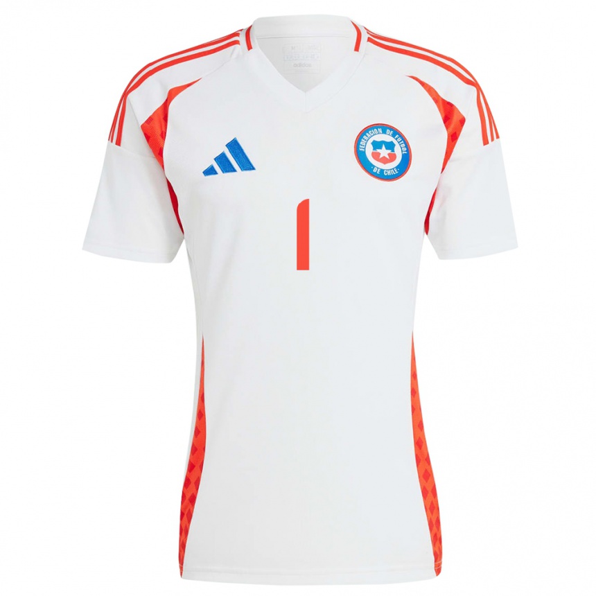 Kids Football Chile Antonia Canales #1 White Away Jersey 24-26 T-Shirt Uk