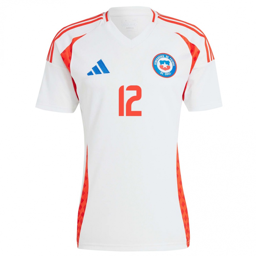 Kids Football Chile Martina Funck #12 White Away Jersey 24-26 T-Shirt Uk