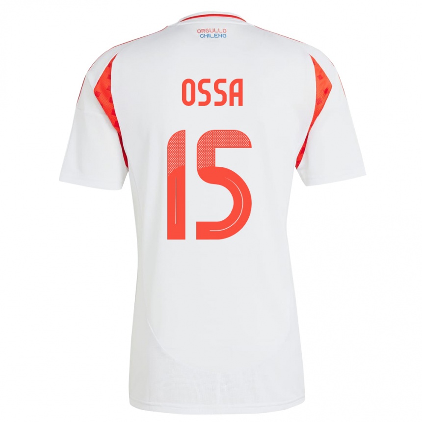 Kids Football Chile Diego Ossa #15 White Away Jersey 24-26 T-Shirt Uk