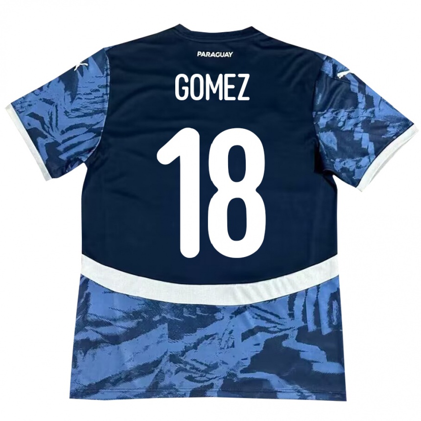 Kids Football Paraguay Diego Gómez #18 Blue Away Jersey 24-26 T-Shirt Uk