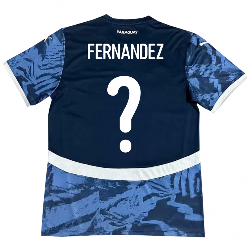 Kids Football Paraguay Diego Fernández #0 Blue Away Jersey 24-26 T-Shirt Uk