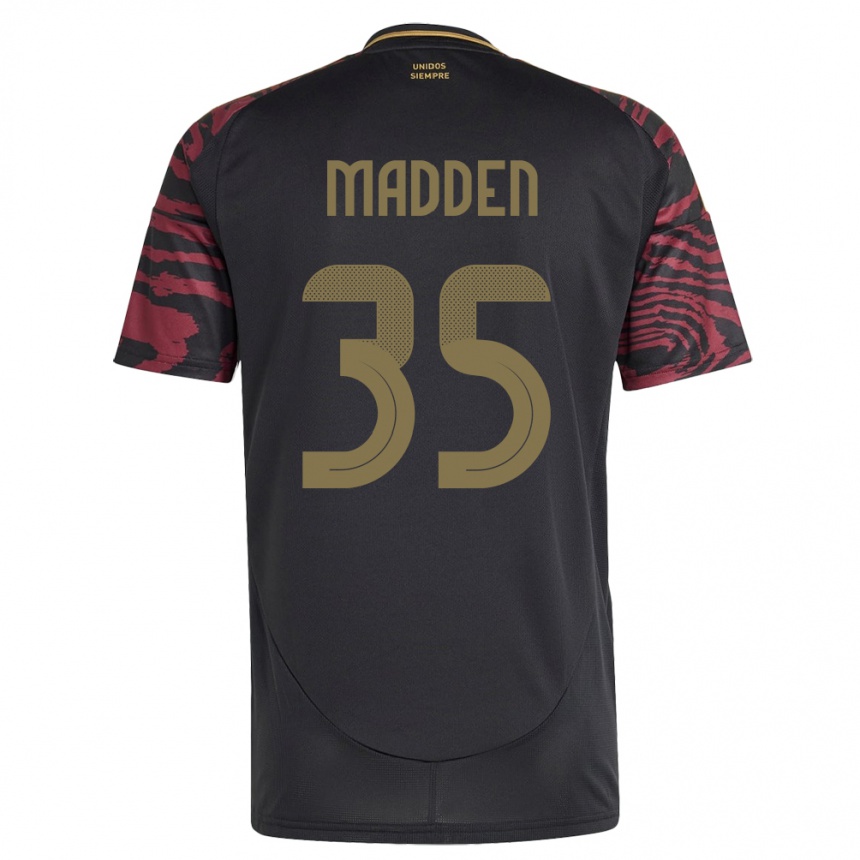 Kids Football Peru Savannah Madden #35 Black Away Jersey 24-26 T-Shirt Uk