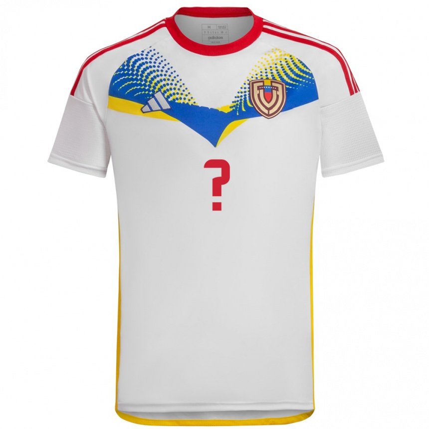 Kids Football Venezuela Your Name #0 White Away Jersey 24-26 T-Shirt Uk