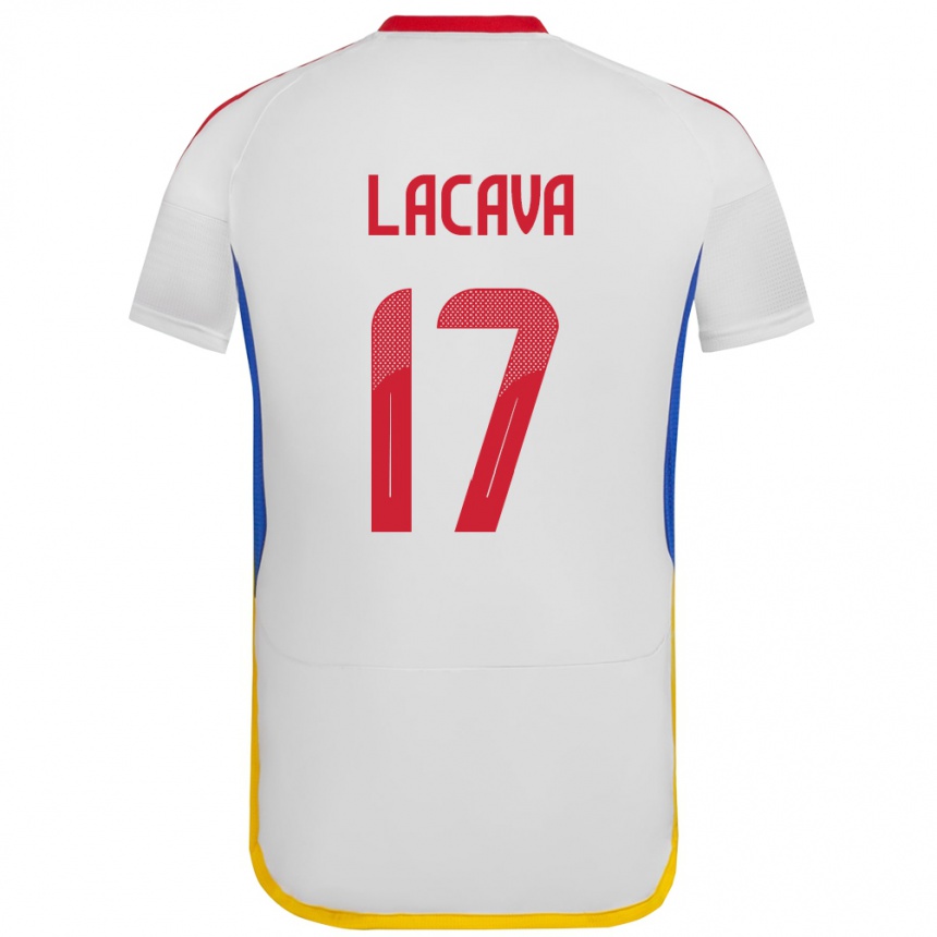 Kids Football Venezuela Matías Lacava #17 White Away Jersey 24-26 T-Shirt Uk