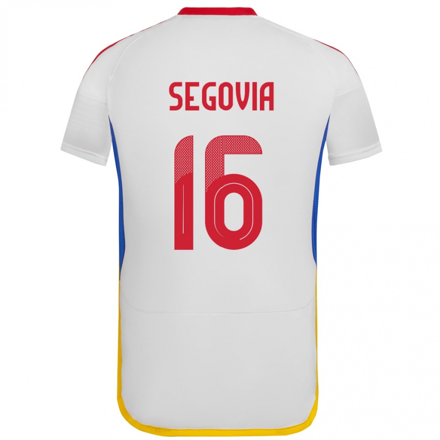 Kids Football Venezuela Telasco Segovia #16 White Away Jersey 24-26 T-Shirt Uk