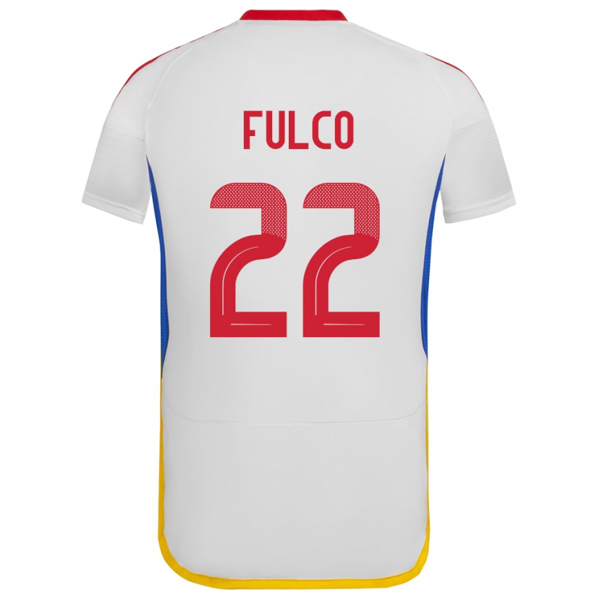 Kids Football Venezuela Pedro Fulco #22 White Away Jersey 24-26 T-Shirt Uk