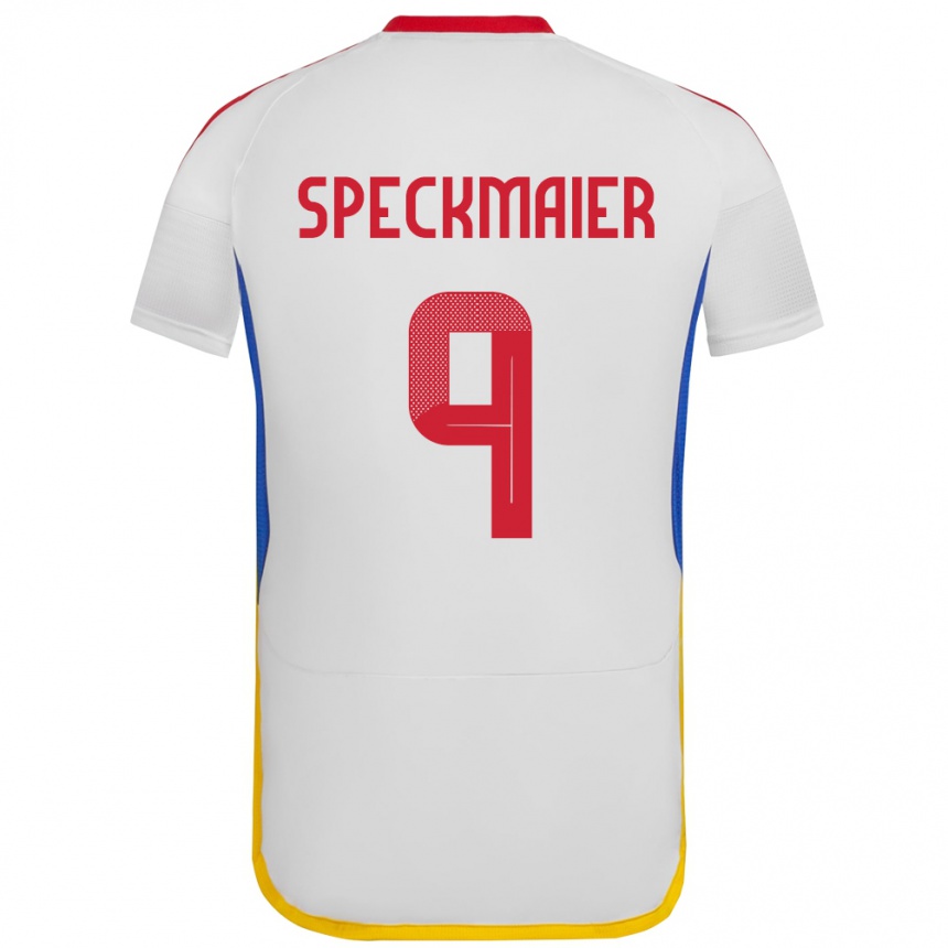 Kids Football Venezuela Mariana Speckmaier #9 White Away Jersey 24-26 T-Shirt Uk