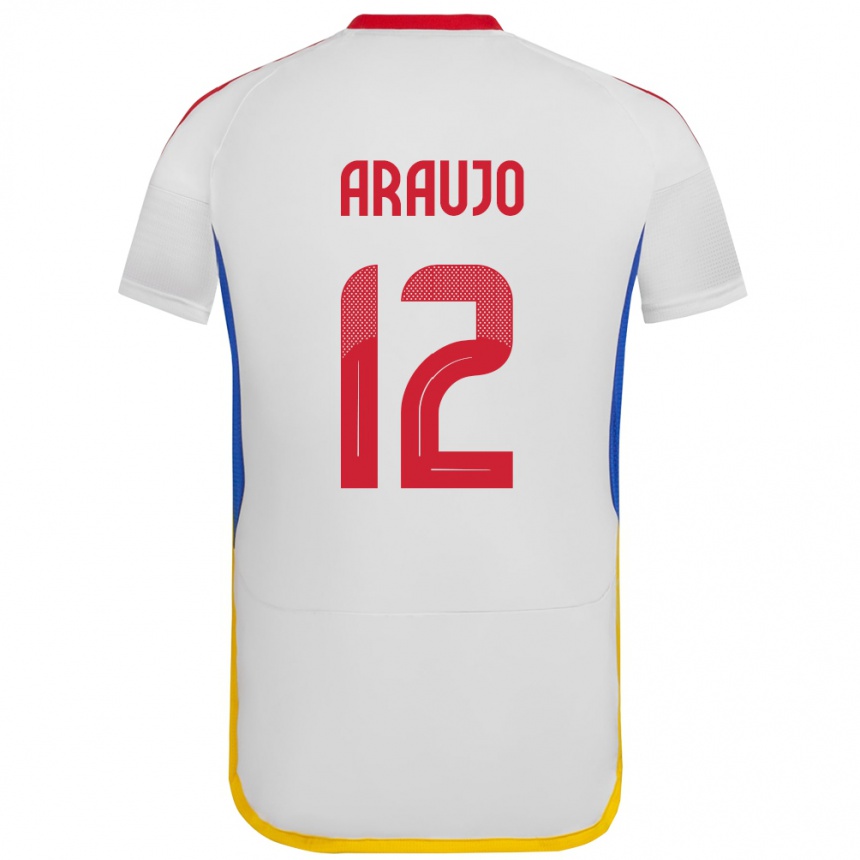 Kids Football Venezuela Sabrina Araujo #12 White Away Jersey 24-26 T-Shirt Uk