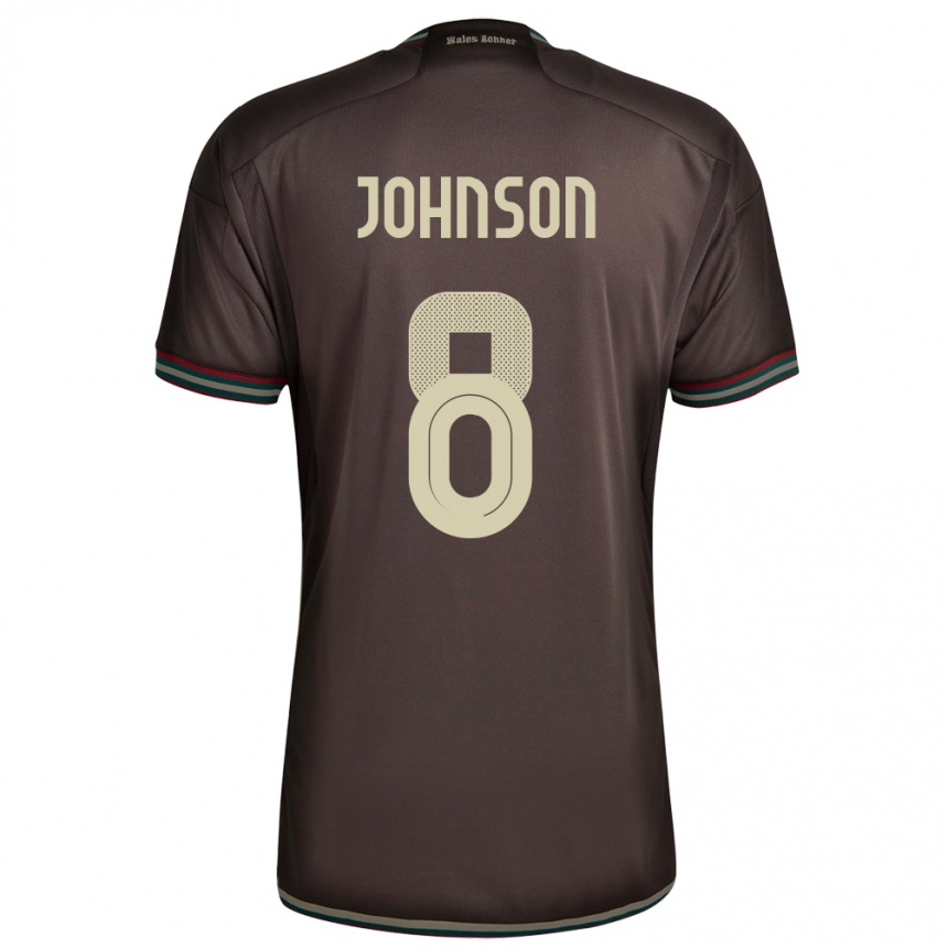 Kids Football Jamaica Daniel Johnson #8 Night Brown Away Jersey 24-26 T-Shirt Uk