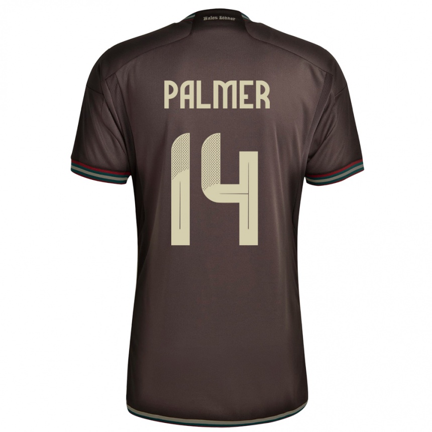 Kids Football Jamaica Kasey Palmer #14 Night Brown Away Jersey 24-26 T-Shirt Uk