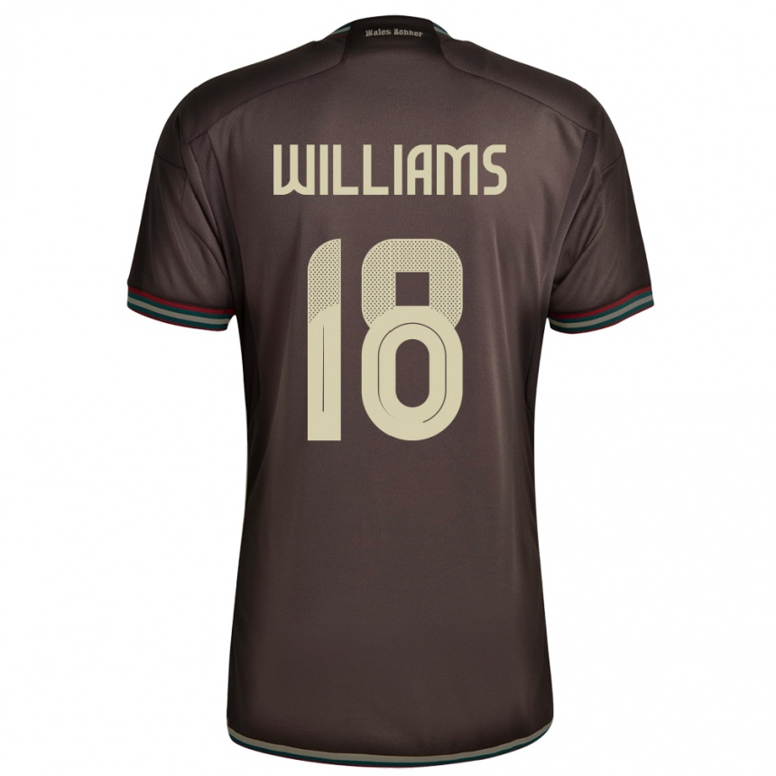 Kids Football Jamaica Romario Williams #18 Night Brown Away Jersey 24-26 T-Shirt Uk