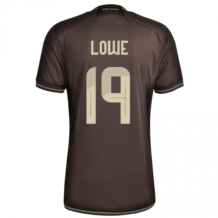 Kids Football Jamaica Jamal Lowe #19 Night Brown Away Jersey 24-26 T-Shirt Uk