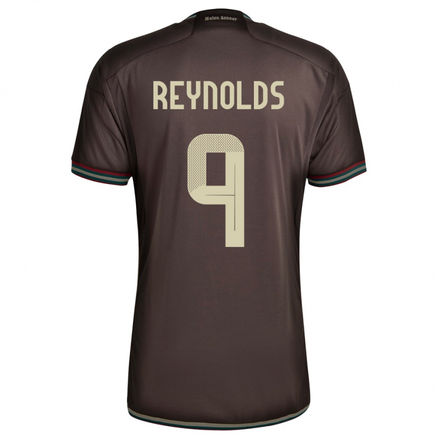 Kids Football Jamaica Fabian Reynolds #9 Night Brown Away Jersey 24-26 T-Shirt Uk